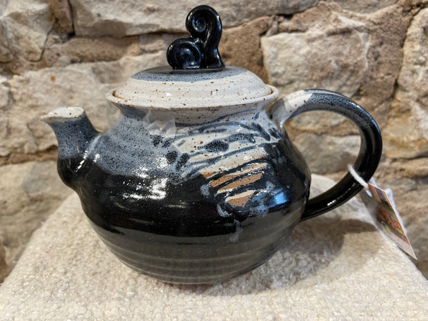 Pottery Lidded Decorative Teapots by Helen Hooper-Hirst
