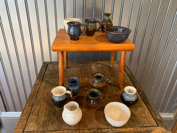 HHH Pottery miniature vases and bowls